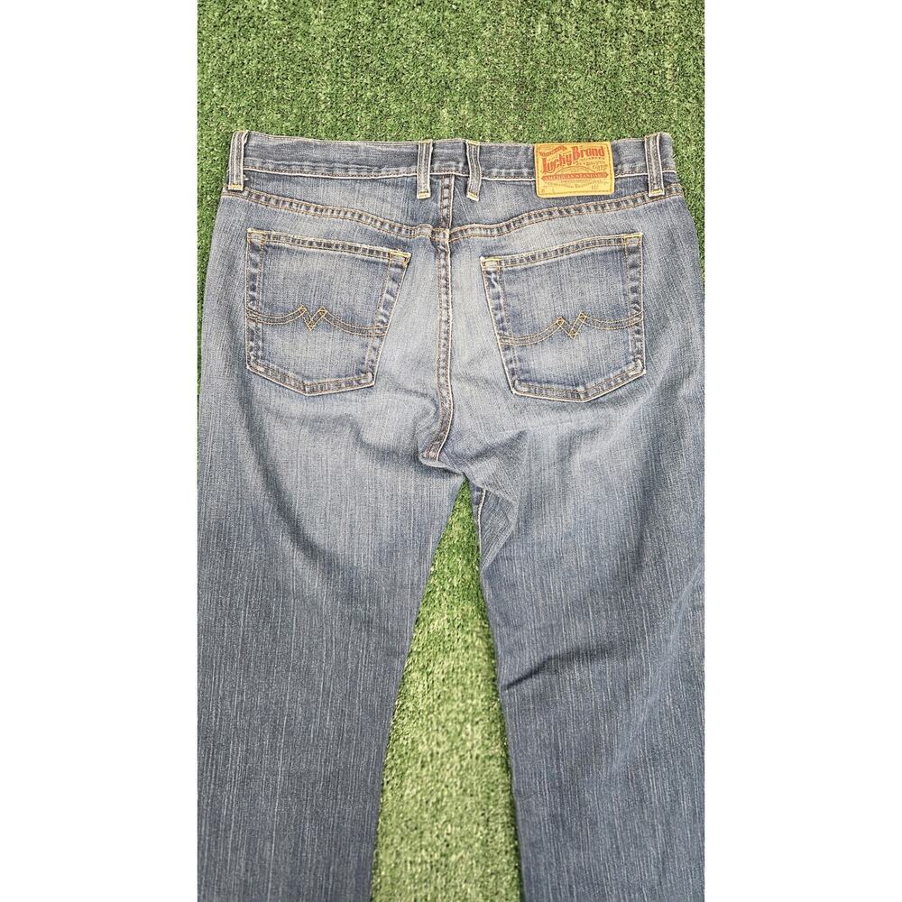 VINTAGE Lucky Brand Jeans Womens 10/30 Blue Sweet N Low Bootcut Stretch Mid Rise - Picture 3 of 10
